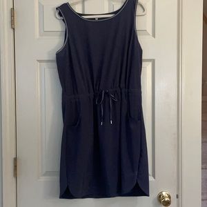 T by Talbots Sleeveless Drawstring Dress